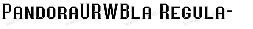 PandoraURWBla Regula字体转换